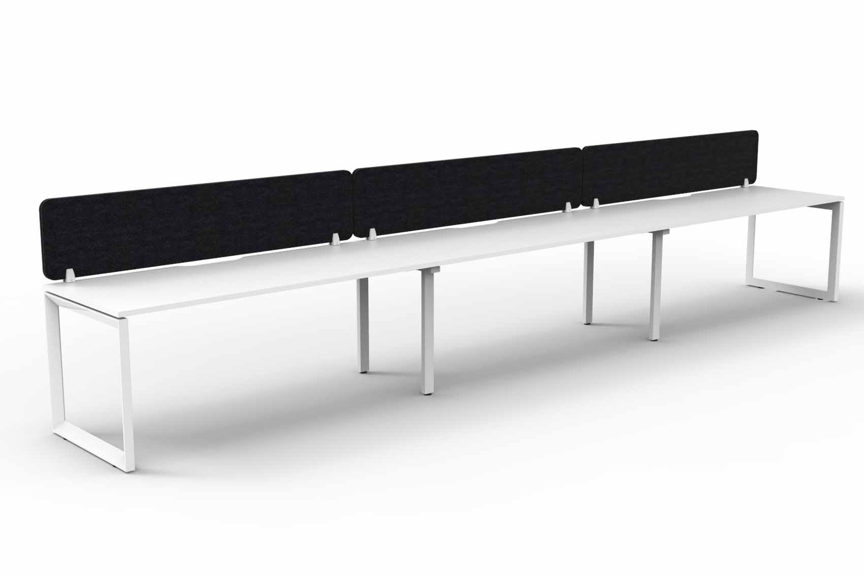 Loop 3 Person Single Sided Workstation - with Eco Screen